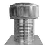 Gravity Ventilator - Aura Ventilator | 8" Diameter | 8" Tall Collar | Flat Base | 50 Sq. In. NFA - Active Ventilation Products