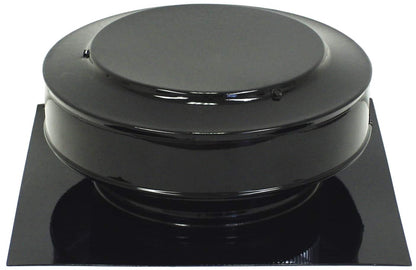 Model RBV-8-C2 | Round Back Roof Vent | 8" Diameter | 2" Tall Collar | Flat Flange | 50 Sq. In. NFA