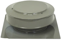 Static Vent - Round Back Roof Vent | 8" Diameter | 2" Tall Collar | Flat Flange | 50 Sq. In. NFA - Active Ventilation Products