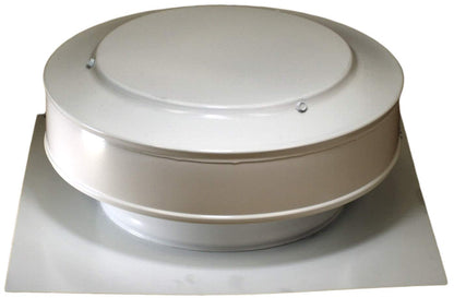 Model RBV-8-C2 | Round Back Roof Vent | 8" Diameter | 2" Tall Collar | Flat Flange | 50 Sq. In. NFA