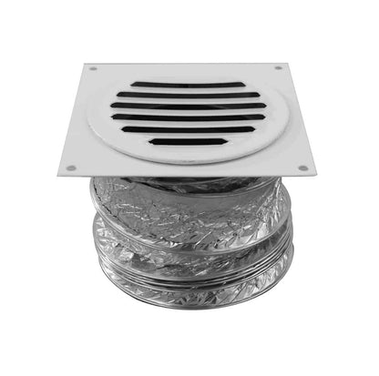 Model BSV-3-WT | Bathroom Soffit Vent  |  3"  Diameter  | White