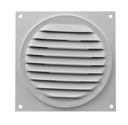 Model BSV-4-WT | Bathroom Soffit Vent  |  4"  Diameter  | White