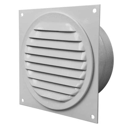 Model BSV-4-WT | Bathroom Soffit Vent  |  4"  Diameter  | White