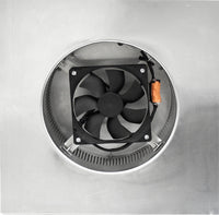 Model RBSF - 8 - C2 | Round Back Solar Fan | 8" Diameter | 2" Tall Collar | CFM: 365 - Active Ventilation Products