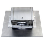 Gendzl Gooseneck Vent with Tailpipe, Damper, & Screen | Model GZL-3-SM-rib | 3-Inch Diameter | for SM-rib Panel Roofs