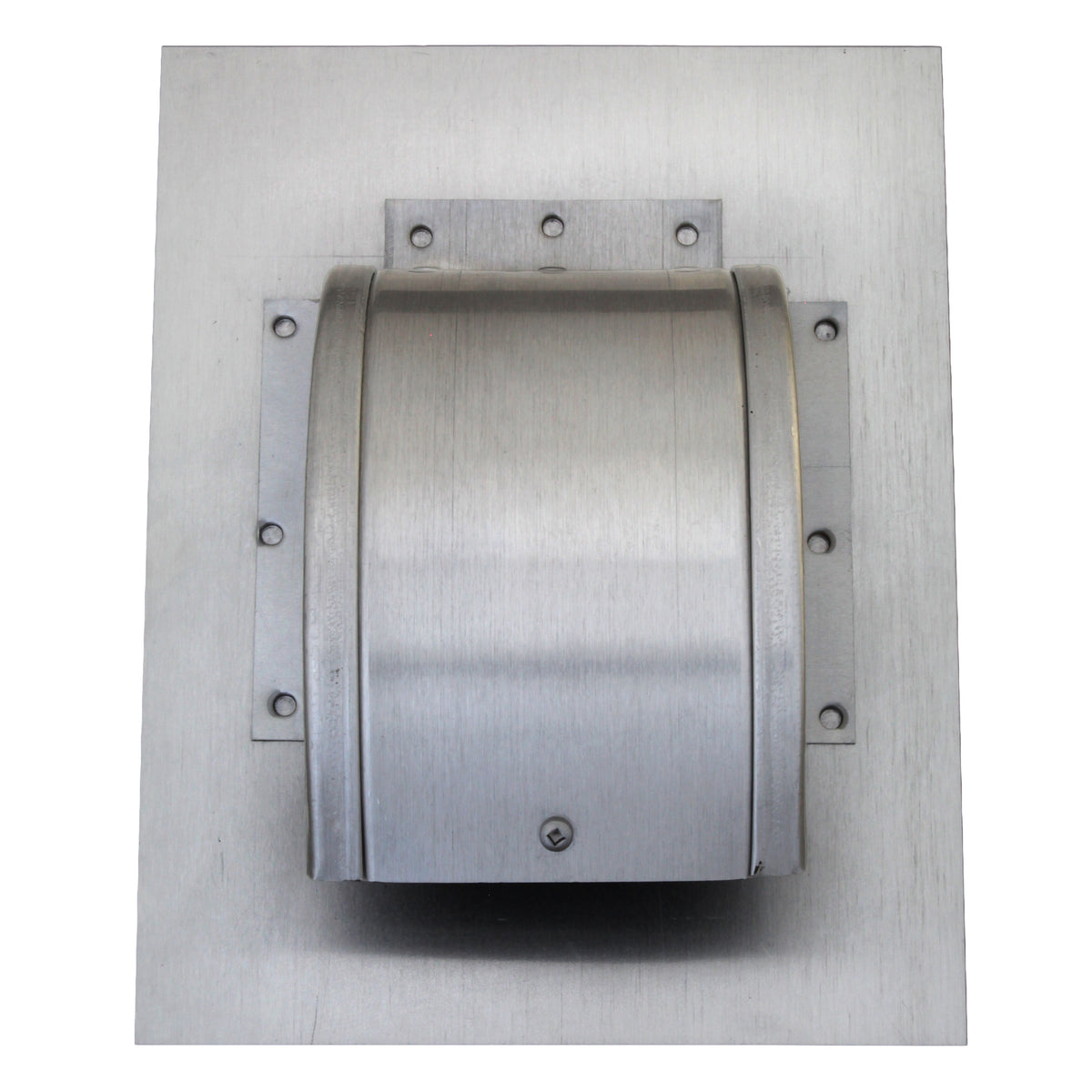 Gendzl Gooseneck Vent with Tailpipe, Damper, & Screen | Model GZL-3-SM-rib | 3-Inch Diameter | for SM-rib Panel Roofs