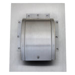 Gendzl Gooseneck Vent with Tailpipe, Damper, & Screen | Model GZL-3-SM-rib | 3-Inch Diameter | for SM-rib Panel Roofs