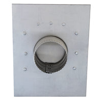 Gendzl Gooseneck Vent with Tailpipe, Damper, & Screen | Model GZL-3-SM-rib | 3-Inch Diameter | for SM-rib Panel Roofs
