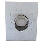 Gendzl Gooseneck Vent with Tailpipe, Damper, & Screen | Model GZL-3-SM-rib | 3-Inch Diameter | for SM-rib Panel Roofs