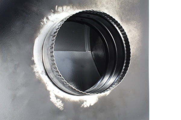 Gendzl Gooseneck Vent with Tailpipe, Damper, & Screen | Model GZL-5 | 5-Inch Diameter | Bottom View