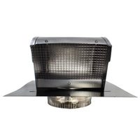 Gendzl Gooseneck Vent with Tailpipe, Damper, & Screen | Model GZL-5 | 5-Inch Diameter