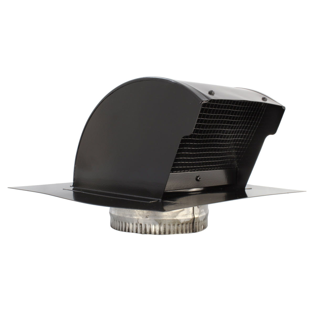 Gendzl Gooseneck Vent with Tailpipe, Damper, & Screen | Model GZL-5 | 5-Inch Diameter