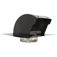 Gendzl Gooseneck Vent with Tailpipe, Damper, & Screen | Model GZL-5 | 5-Inch Diameter