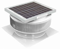 Model ASF - 14 - C2 | Aura Solar Fan | 14" Diameter | 2" Tall Collar | CFM: 1007 - Active Ventilation Products