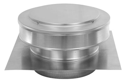 Model RBV-9-C2-TP | Round Back Vent |  9" Diameter | 2" Tall Collar  | Tail Pipe