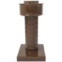 Attic Vent 3" dia with Curb Mount Sub - Base - Keepa Vent | 3" Diameter | Curb Mount Base | 7 Sq. In. NFA - Active Ventilation Products