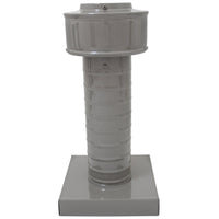 Attic Vent 3" dia with Curb Mount Sub - Base - Keepa Vent | 3" Diameter | Curb Mount Base | 7 Sq. In. NFA - Active Ventilation Products