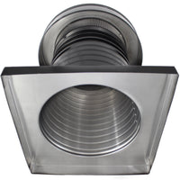 Attic Vent 10" dia with Curb Mount Sub - Base - Keepa Vent | 10" Diameter | Curb Mount Base | 78 Sq. In. NFA - Active Ventilation Products