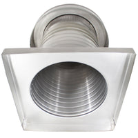 Attic Vent 10" dia with Curb Mount Sub - Base - Keepa Vent | 10" Diameter | Curb Mount Base | 78 Sq. In. NFA - Active Ventilation Products