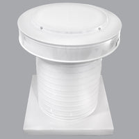 Attic Vent 10" dia with Curb Mount Sub - Base - Keepa Vent | 10" Diameter | Curb Mount Base | 78 Sq. In. NFA - Active Ventilation Products