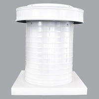 Attic Vent 10" dia with Curb Mount Sub - Base - Keepa Vent | 10" Diameter | Curb Mount Base | 78 Sq. In. NFA - Active Ventilation Products