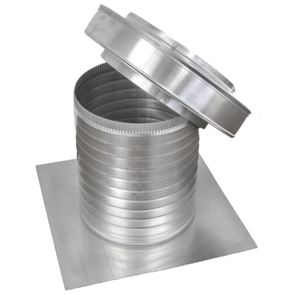 Flat Roof Attic Vent - Keepa Vent | 10" Diameter | Flat Flange | 78 Sq. In. NFA - Active Ventilation Products