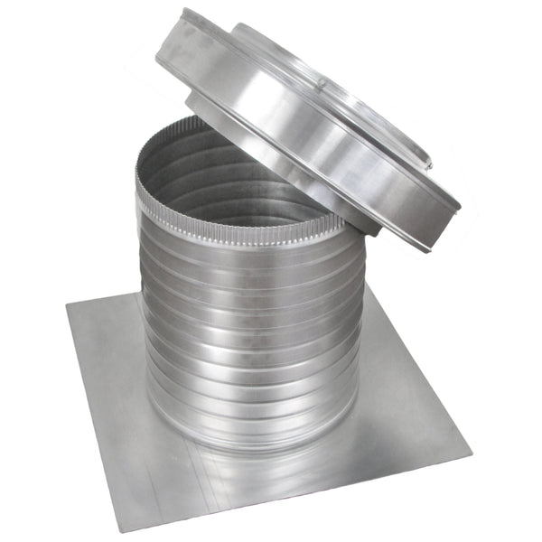 Flat Roof Attic Vent - Keepa Vent | 10" Diameter | Flat Flange | 78 Sq. In. NFA - Active Ventilation Products