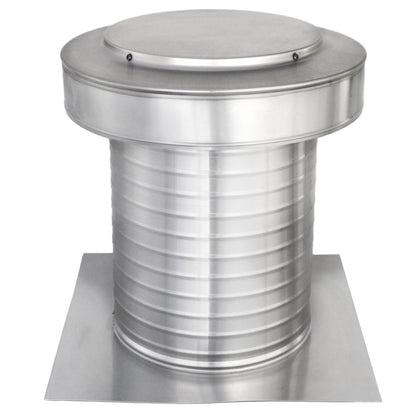 Flat Roof Attic Vent - Keepa Vent | 10" Diameter | Flat Flange | 78 Sq. In. NFA - Active Ventilation Products