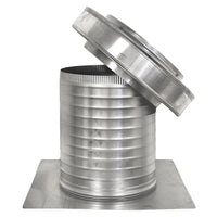 Flat Roof Attic Vent - Keepa Vent | 10" Diameter | Flat Flange | 78 Sq. In. NFA - Active Ventilation Products