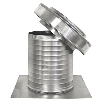 Flat Roof Attic Vent - Keepa Vent | 10" Diameter | Flat Flange | 78 Sq. In. NFA - Active Ventilation Products