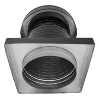 Roof Jack 12" Diameter - Keepa Roof Jack with Curb Mount Flange and Tail Pipe - Active Ventilation Products