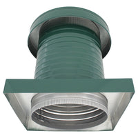 Roof Jack 12" Diameter - Keepa Roof Jack with Curb Mount Flange and Tail Pipe - Active Ventilation Products