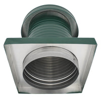 Roof Jack 12" Diameter - Keepa Roof Jack with Curb Mount Flange and Tail Pipe - Active Ventilation Products
