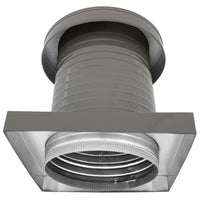Roof Jack 12" Diameter - Keepa Roof Jack with Curb Mount Flange and Tail Pipe - Active Ventilation Products