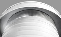 Flat Roof Attic Vent - Keepa Vent | 12" Diameter | Flat Flange | 113 Sq. In. NFA - Active Ventilation Products