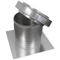 Flat Roof Attic Vent - Keepa Vent | 12" Diameter | Flat Flange | 113 Sq. In. NFA - Active Ventilation Products