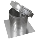 Flat Roof Attic Vent - Keepa Vent | 12" Diameter | Flat Flange | 113 Sq. In. NFA - Active Ventilation Products