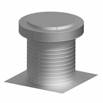 Flat Roof Attic Vent - Keepa Vent | 12" Diameter | Flat Flange | 113 Sq. In. NFA