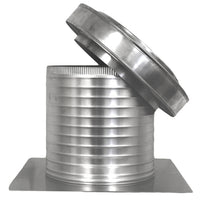 Flat Roof Attic Vent - Keepa Vent | 12" Diameter | Flat Flange | 113 Sq. In. NFA - Active Ventilation Products