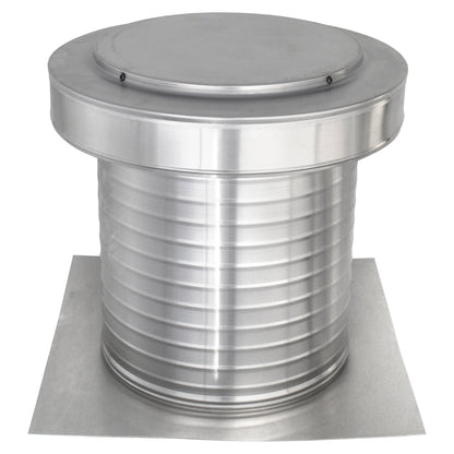Flat Roof Attic Vent - Keepa Vent | 12" Diameter | Flat Flange | 113 Sq. In. NFA - Active Ventilation Products