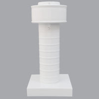 Attic Vent 3" dia with Curb Mount Sub - Base - Keepa Vent | 3" Diameter | Curb Mount Base | 7 Sq. In. NFA - Active Ventilation Products