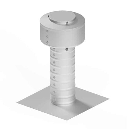 Flat Roof Attic Vent - Keepa Vent | 3" Diameter | Flat Flange | 7 Sq. In. NFA