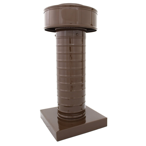 Attic Vent 4" dia with Curb Mount Sub - Base - Keepa Vent | 4" Diameter | Curb Mount Base | 12 Sq. In. NFA - Active Ventilation Products