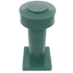 Attic Vent 4" dia with Curb Mount Sub - Base - Keepa Vent | 4" Diameter | Curb Mount Base | 12 Sq. In. NFA - Active Ventilation Products