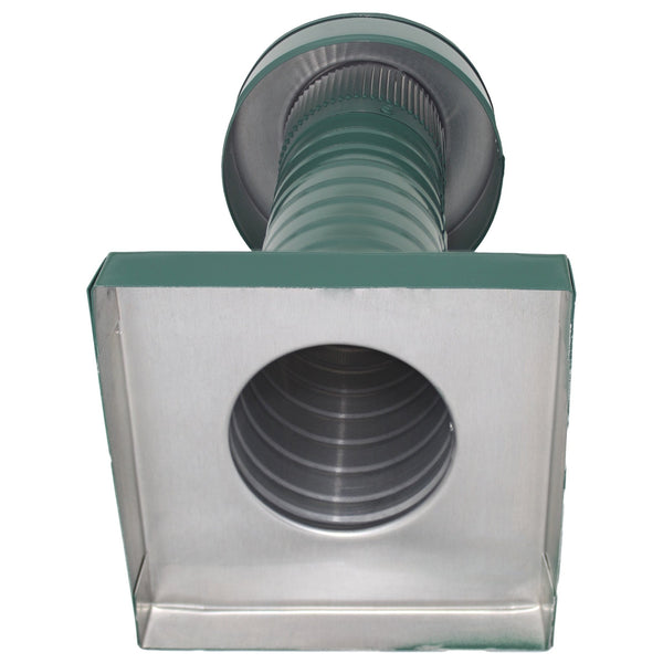 Attic Vent 4" dia with Curb Mount Sub - Base - Keepa Vent | 4" Diameter | Curb Mount Base | 12 Sq. In. NFA - Active Ventilation Products