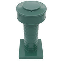 Roof Jack 4" Diameter - Keepa Roof Jack with Curb Mount Flange and Tail Pipe - Active Ventilation Products