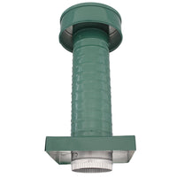 Roof Jack 4" Diameter - Keepa Roof Jack with Curb Mount Flange and Tail Pipe - Active Ventilation Products