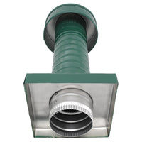 Roof Jack 4" Diameter - Keepa Roof Jack with Curb Mount Flange and Tail Pipe - Active Ventilation Products