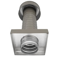Roof Jack 4" Diameter - Keepa Roof Jack with Curb Mount Flange and Tail Pipe - Active Ventilation Products