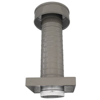 Roof Jack 4" Diameter - Keepa Roof Jack with Curb Mount Flange and Tail Pipe - Active Ventilation Products